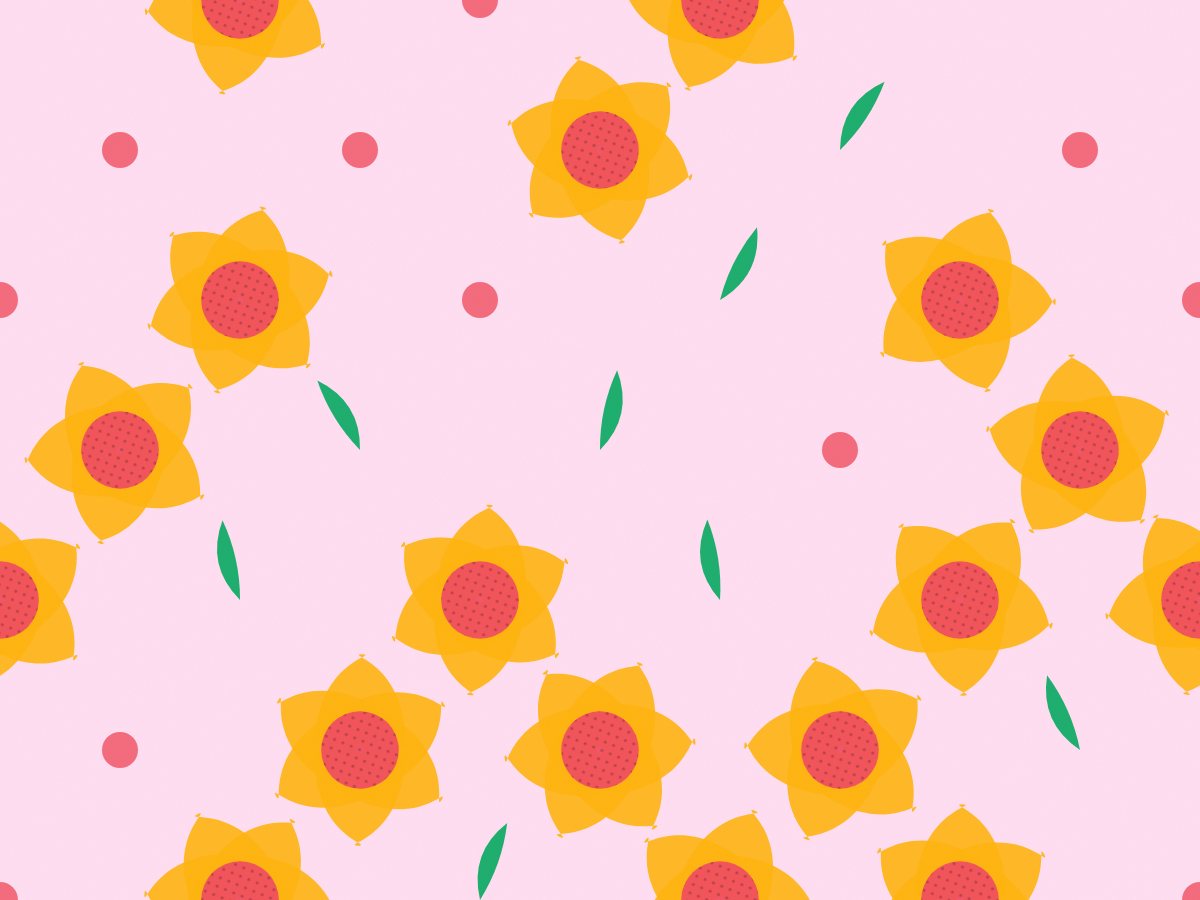 A repeating floral pattern