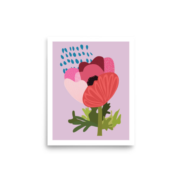 Red Pink Anemone